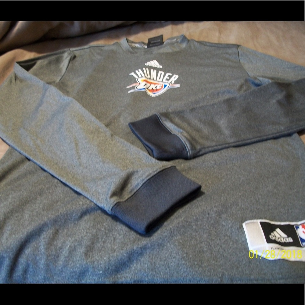 Adidas OKC Thunder LS T-shirt